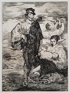 Roulot Fine Prints Edouard Manet Les Gitanos The Gypsies print estampe Druck Graphik Grafik stampa incisione etching eau-forte Radierung