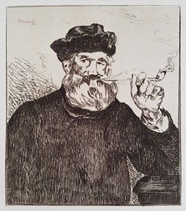 Roulot Fine Prints Edouard Manet Le Fumeur Deuxième Planche The Smoker Second Plate print estampe Druck Grafik Graphik stampa etching eau-forte