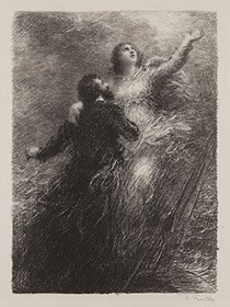 Roulot Fine Prints Henri Fantin-Latour Finale du 'Vaisseau Fantôme' Finale of 'The Flying Dutchman' Plate 2 Der Fliegende Holländer Wagner print